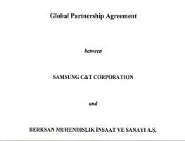 Berksan ve Samsung C&T arasında Suudi Arabistan’da imzalanan Uluslararası Ortaklık Anlaşması